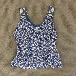 Edmé & Esyllte Anthropologie Multicolor Beaded Top